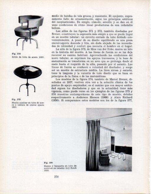 LAMINA V28453: Espejo y banqueta, Lily Reich 1930