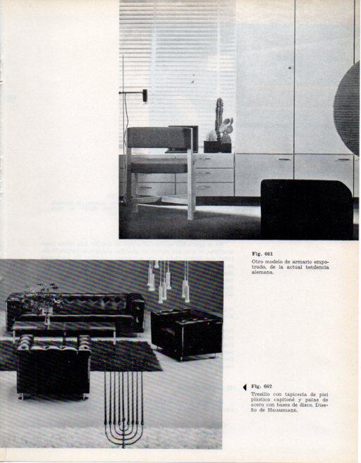 LAMINA V28476: Tresillo diseño de Haussmann