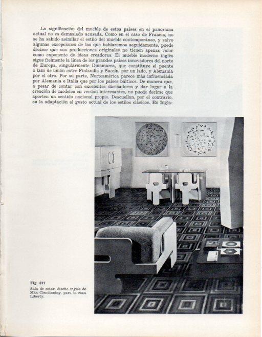 LAMINA V28481: Sala de estar diseño de Max Clendinning