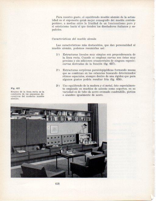 LAMINA V28474: Mueble aleman con diseño de lineas rectas