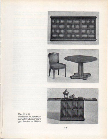 LAMINA V28485: Muebles clasicos ingleses y norteamericanos actualizados por Henredon
