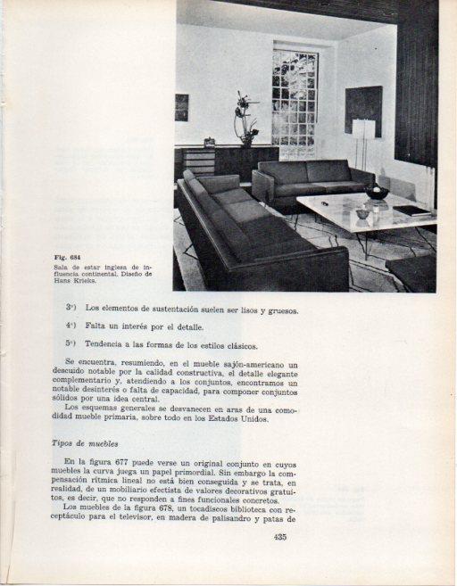 LAMINA V28483: Sala de estar inglesa diseño de Hans Krieks