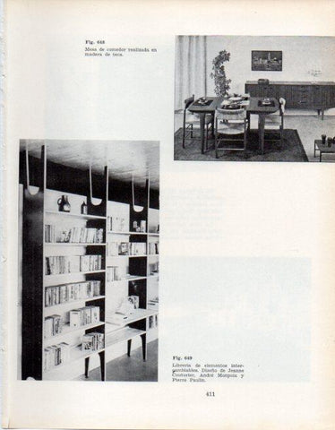 LAMINA V28471: Librería diseño de J. Couturier y A. Monpoix
