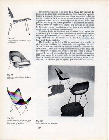 LAMINA V28464: Sillon y silla por Saarinen