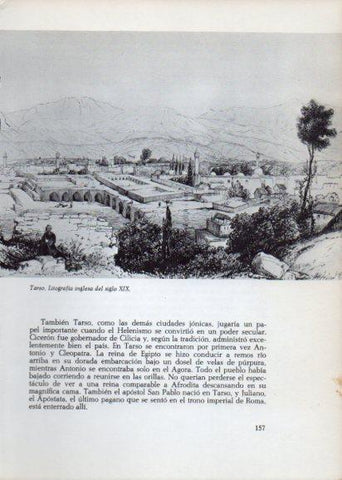 LAMINA V28247: Tarso litografia inglesa siglo XIX