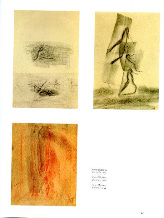 LAMINA V28024: Obras por Henri Michaux 1944