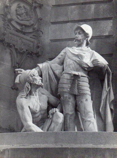 LAMINA V28040: Monumento a Pere Bertrans I de Margarit por Eduard B. Alentorn