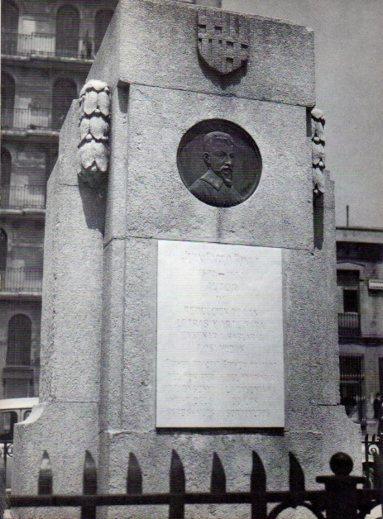 LAMINA V28041: Monumento a Juan Pablo Bonet, Barcelona