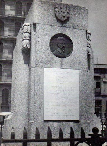 LAMINA V28041: Monumento a Juan Pablo Bonet, Barcelona