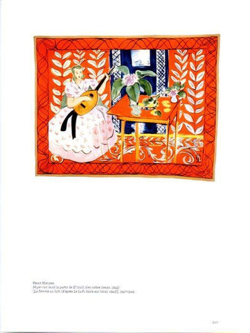 LAMINA V28006: Mujer con laud por H. Matisse