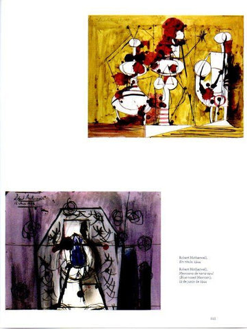 LAMINA V28013: Sin titulo y Mexicano de nariz azul por Robert Motherwell