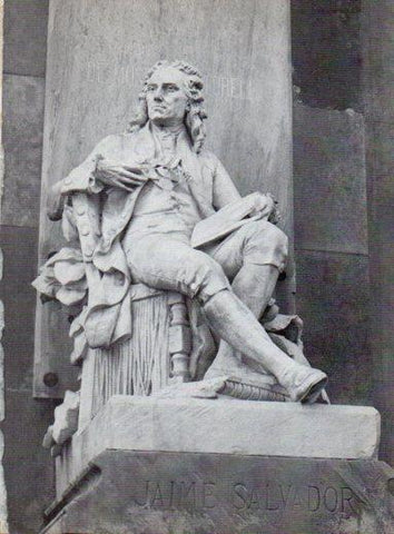 LAMINA V28042: Estatua a Jaume Salvador i Pedrol por Eduard B. Alentorn