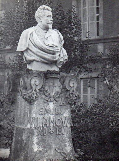 LAMINA V28064: Busto de Emili Vilanova i March, Barcelona