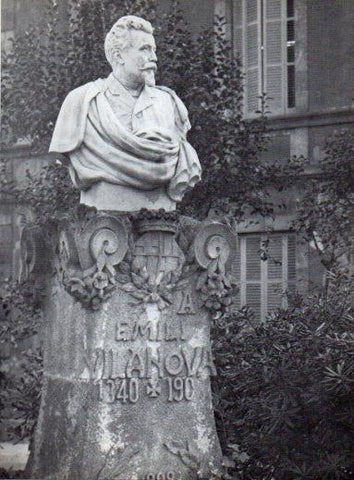 LAMINA V28064: Busto de Emili Vilanova i March, Barcelona