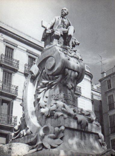 LAMINA V28063: Monumento a Frederic Soler o Serafi Pitarra, Barcelona