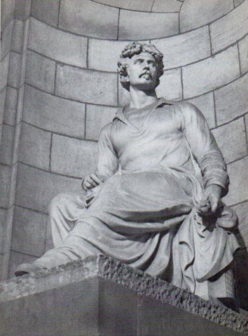 LAMINA V28061: Estatua de Maria Fortuny i Marsal, Barcelona