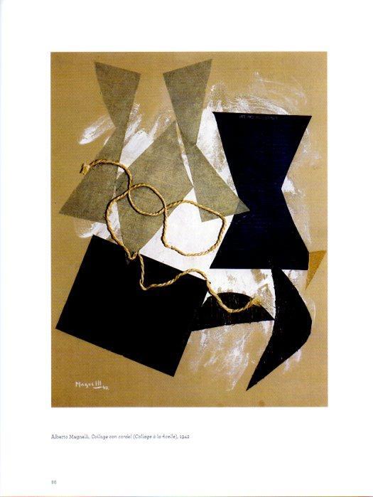 LAMINA V27951: Collage con cordel por Alberto Magnelli
