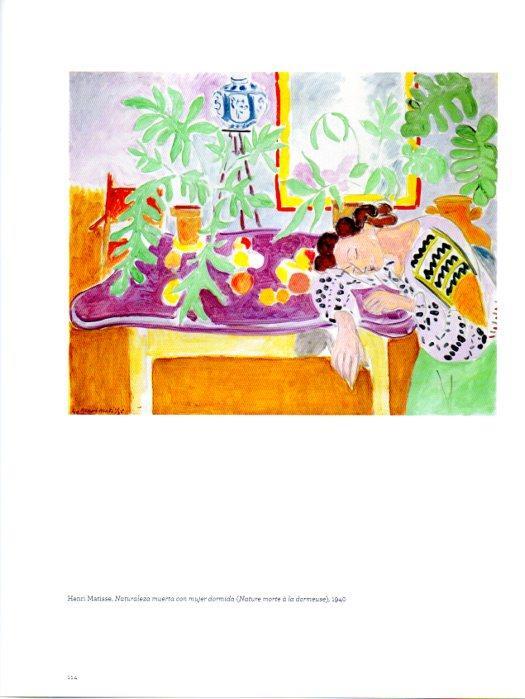 LAMINA V27963: Naturaleza muerta con mujer dormida por H. Matisse