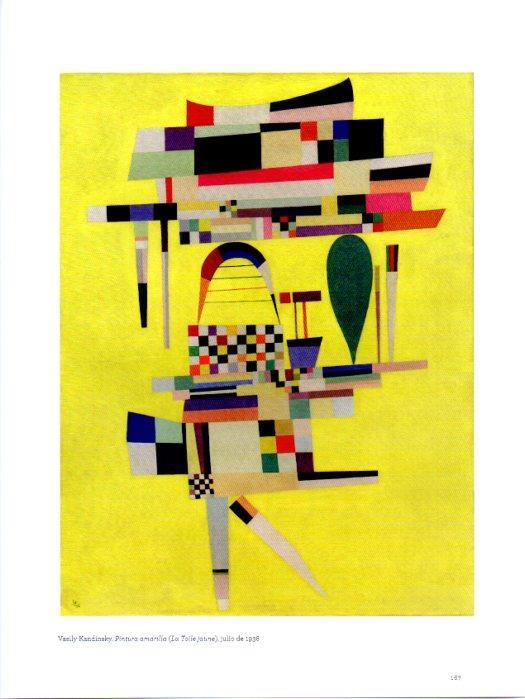 LAMINA V27987: Pintura amarilla por Kandinsky