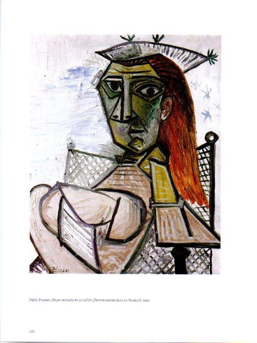 LAMINA V27971: Mujer sentada en un sillon por Picasso
