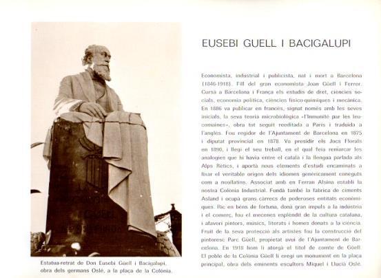 LAMINA V28084: Estatua de Eusebi Guell