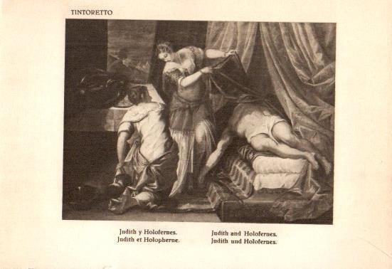 LAMINA V28185: Judith y Holofernes por Tintoretto