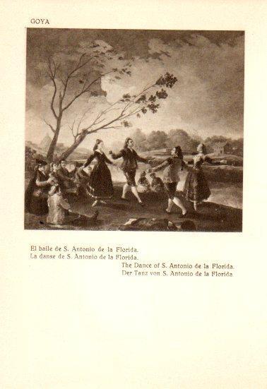 LAMINA V28168: El baile de San Antonio de la Florida por Goya