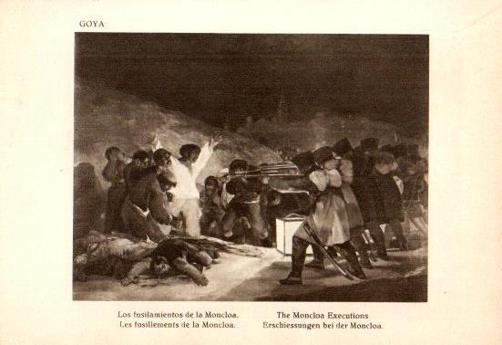 LAMINA V28172: Los fusilamientos de la Moncloa por Goya