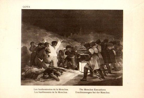 LAMINA V28172: Los fusilamientos de la Moncloa por Goya
