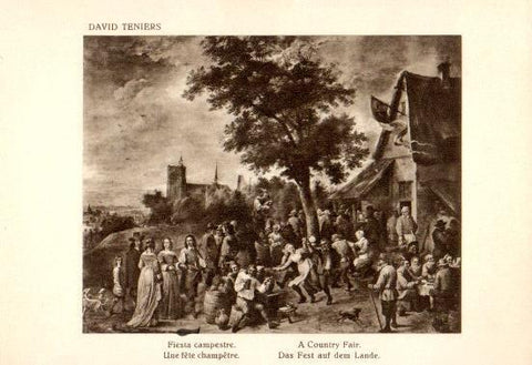 LAMINA V28175: Fiesta campestre por David Teniers