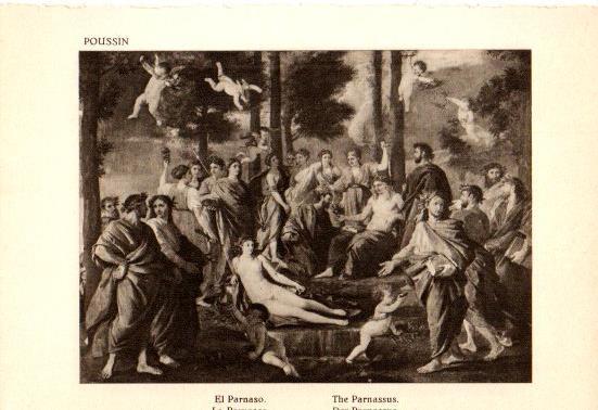 LAMINA V28179: El Parnaso por Poussin