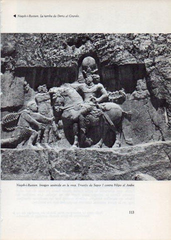 LAMINA V28231: Sapor I contra Filipo el Arabe imagen en Naqsh-i-Rustam