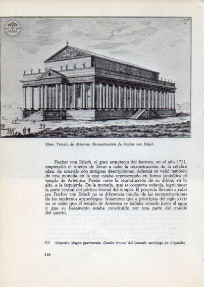 LAMINA V28237: Templo de Artemisa reconstruccion de Fisher von Erlach