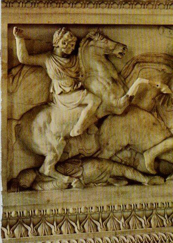 LAMINA V28238: Detalle del sarcofago de Alejandro