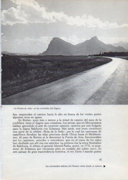 LAMINA V28219: Vista de La Puerta de Asia, Montañas del Zagros