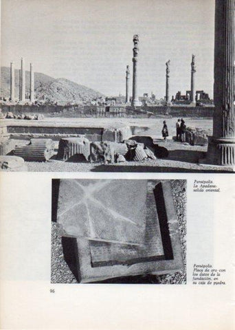 LAMINA V28225: La Apadana salida oriental, Persepolis