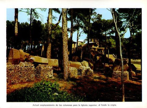 LAMINA V28109: Columnas para la iglesia superior de la Colonia Guell