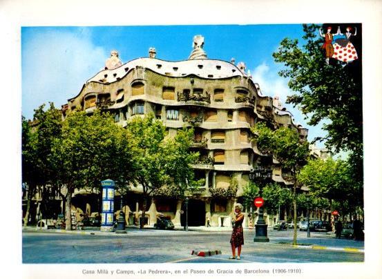 LAMINA V28118: La Pedrera o Casa Mila y Camps, Barcelona