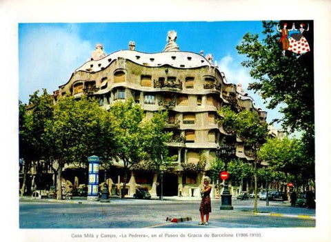 LAMINA V28118: La Pedrera o Casa Mila y Camps, Barcelona