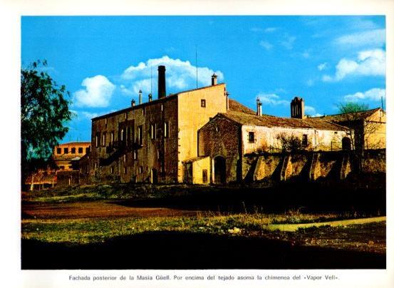 LAMINA V28086: Fachada posterior de la Masia Guell