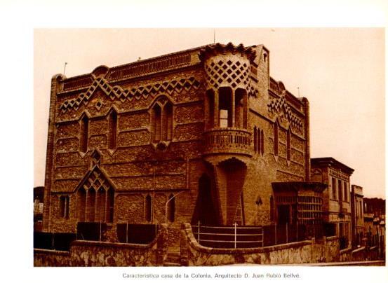 LAMINA V28097: Colonia Guell. Casa por J. Rubio Bellve