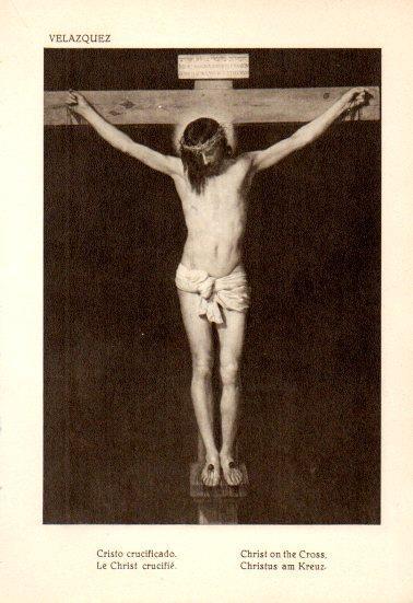 LAMINA V28150: Cristo crucificado por Velazquez