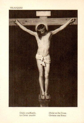 LAMINA V28150: Cristo crucificado por Velazquez