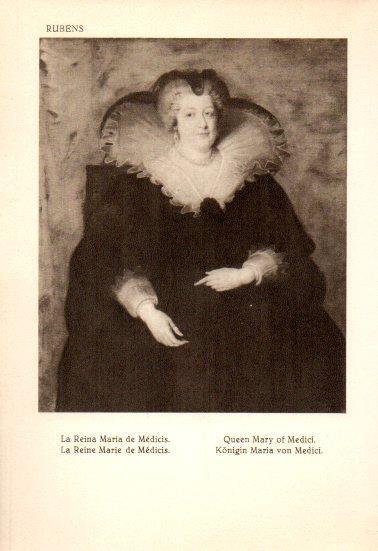 LAMINA V28153: La Reina Maria de Medicis por Rubens