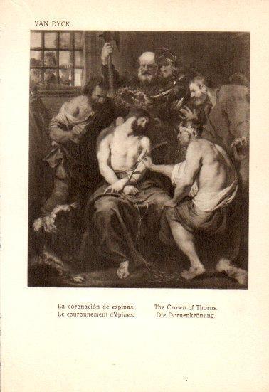 LAMINA V28154: La coronacion de espinas por Van Dyck