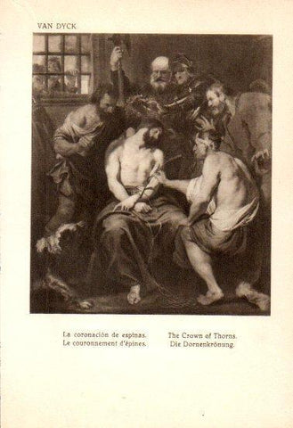 LAMINA V28154: La coronacion de espinas por Van Dyck