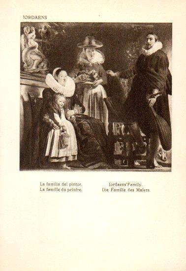 LAMINA V28155: La familia del pintor por Jordaens