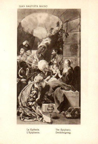 LAMINA V28146: La Epifania por Juan Bautista Maino