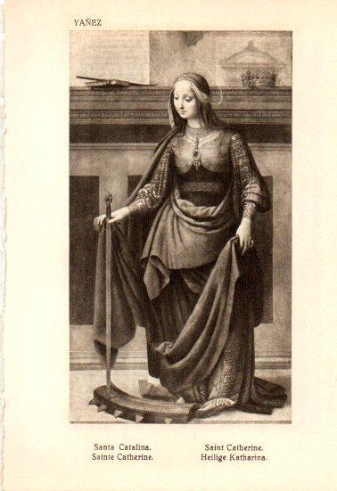 LAMINA V28144: Santa Catalina por Yañez