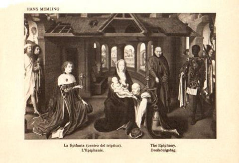 LAMINA V28128: La Epifania centro del triptico por Hans Memling